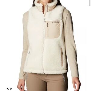 Columbia Women's Off-White Fleece Vest